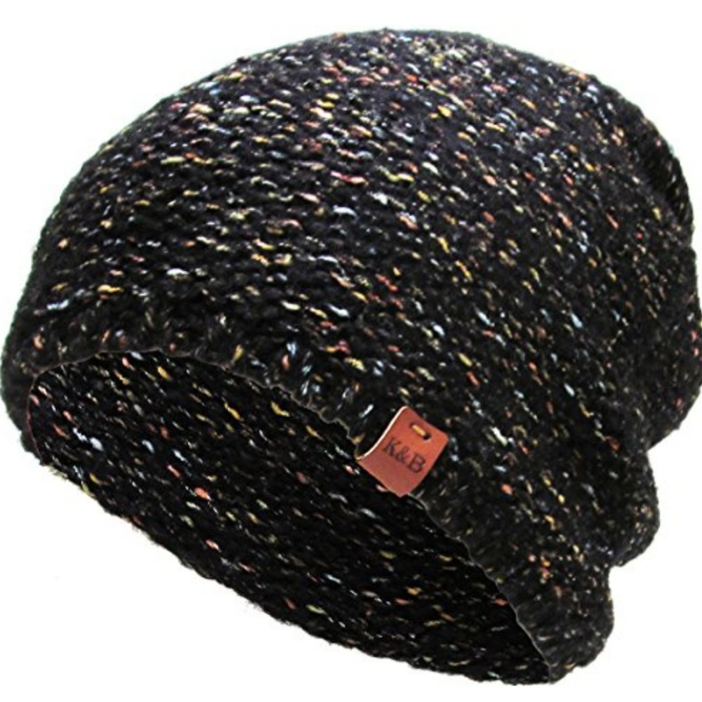 K&B Black Knit Beanie